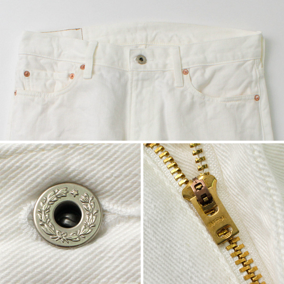 FOB FACTORY / F1153 60 Twill White Denim Pants