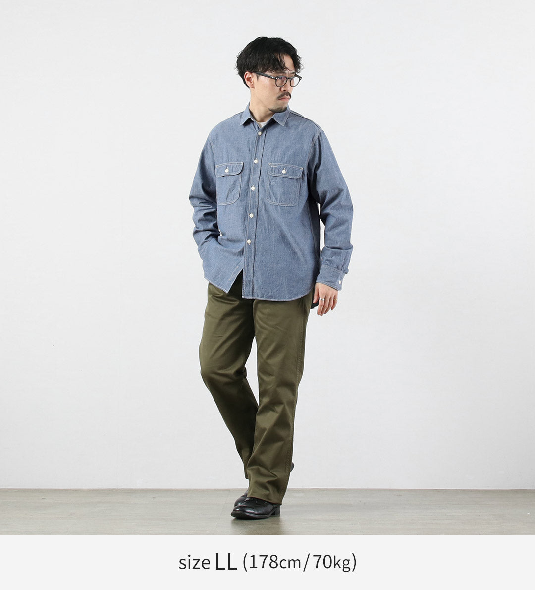 FOB FACTORY / F3494 青年布工作衬衫