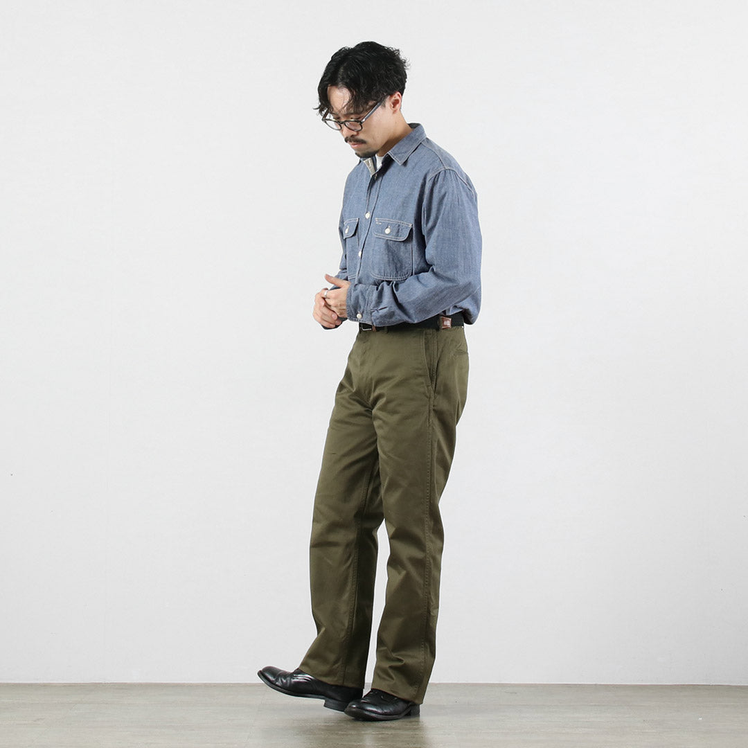 FOB FACTORY / F3494 青年布工作衬衫