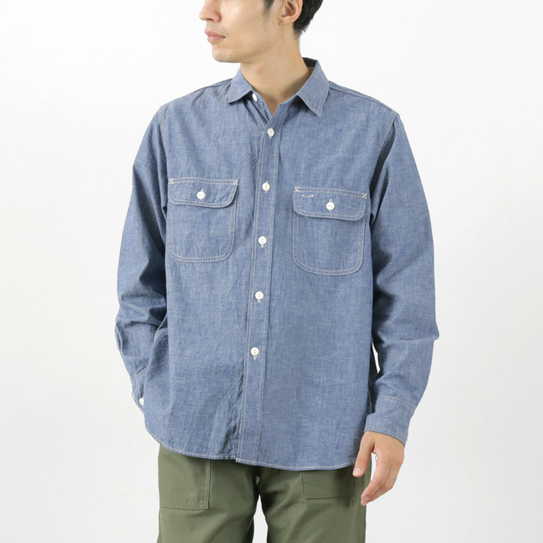 FOB FACTORY / F3494 Chambray Work Shirt