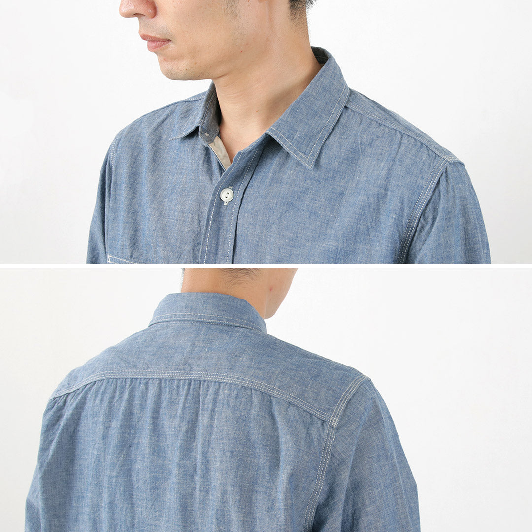 FOB FACTORY / F3494 Chambray Work Shirt