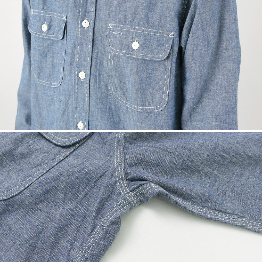 FOB FACTORY / F3494 Chambray Work Shirt