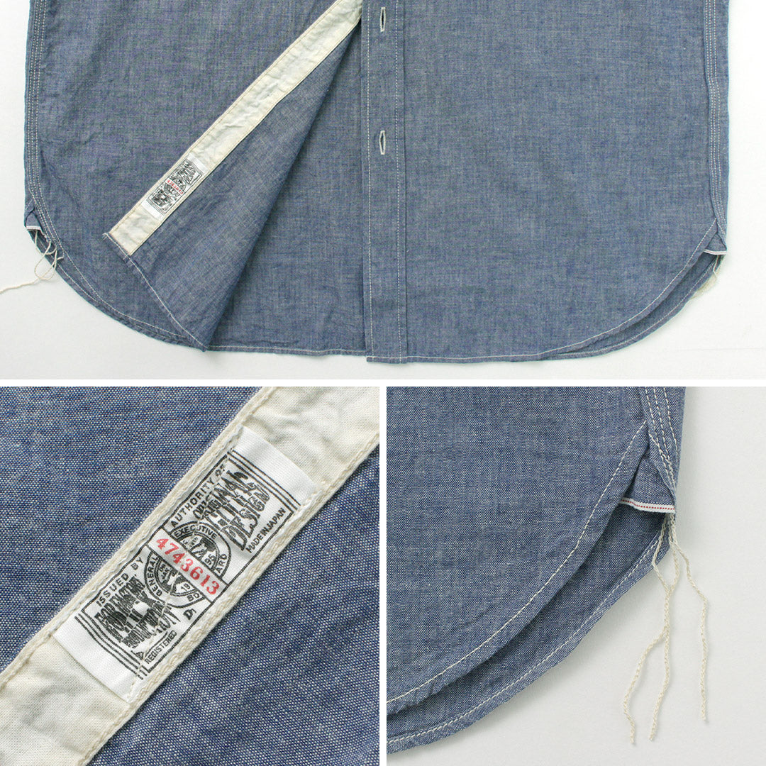 FOB FACTORY / F3494 Chambray Work Shirt