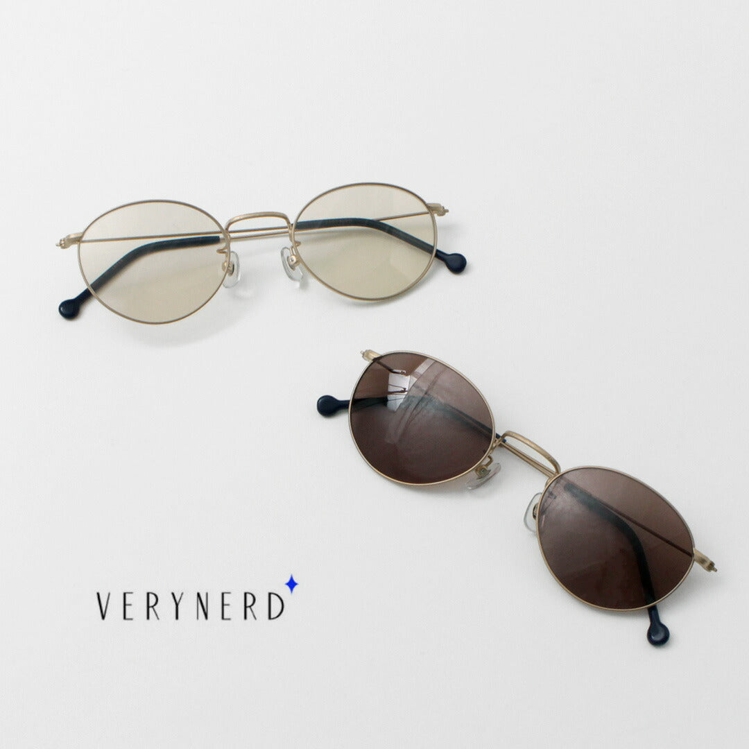 VERYNERD / Cyan Metal Frame Boston Matte Gold