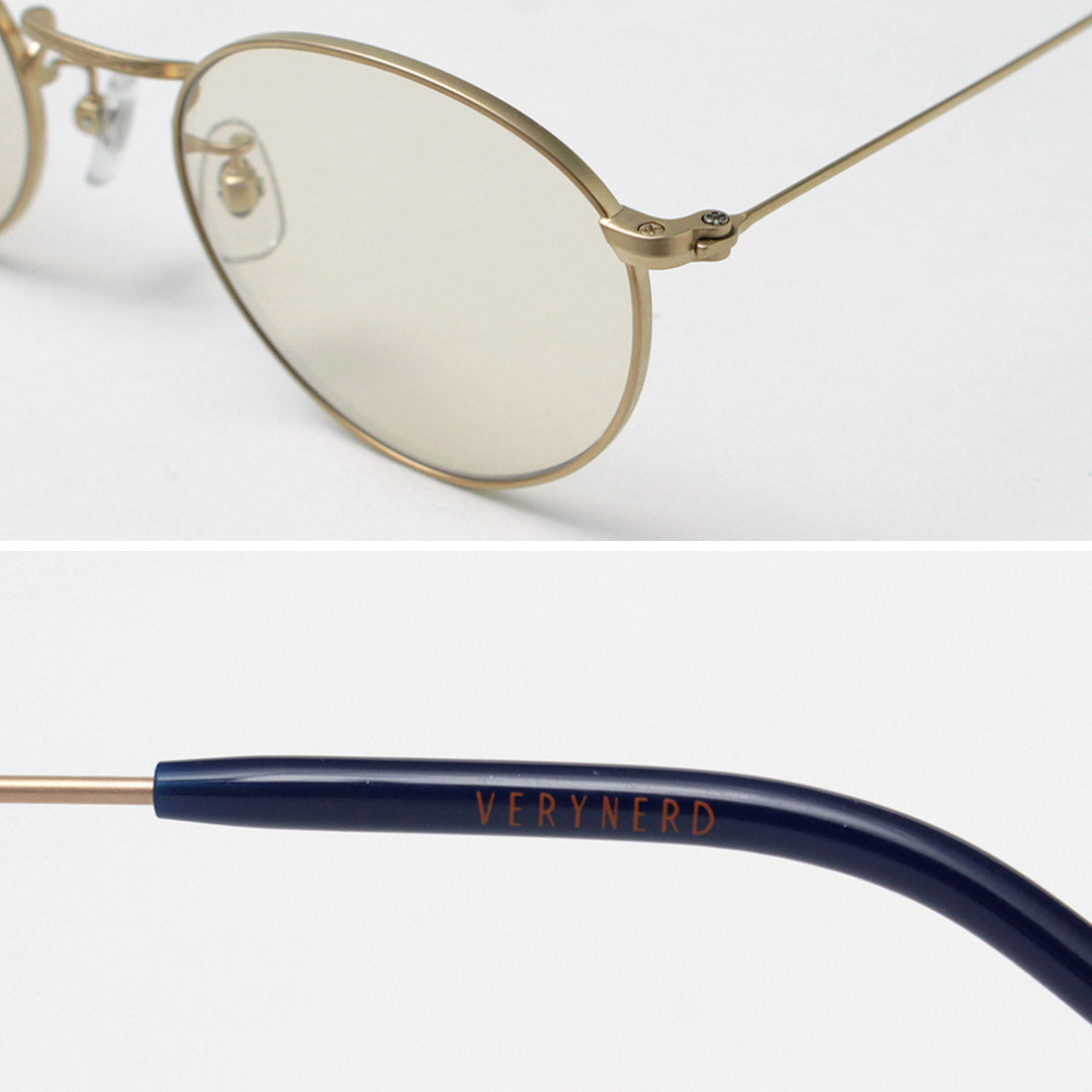 VERYNERD / Cyan Metal Frame Boston Matte Gold