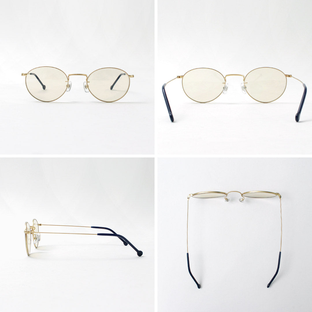VERYNERD / Cyan Metal Frame Boston Matte Gold