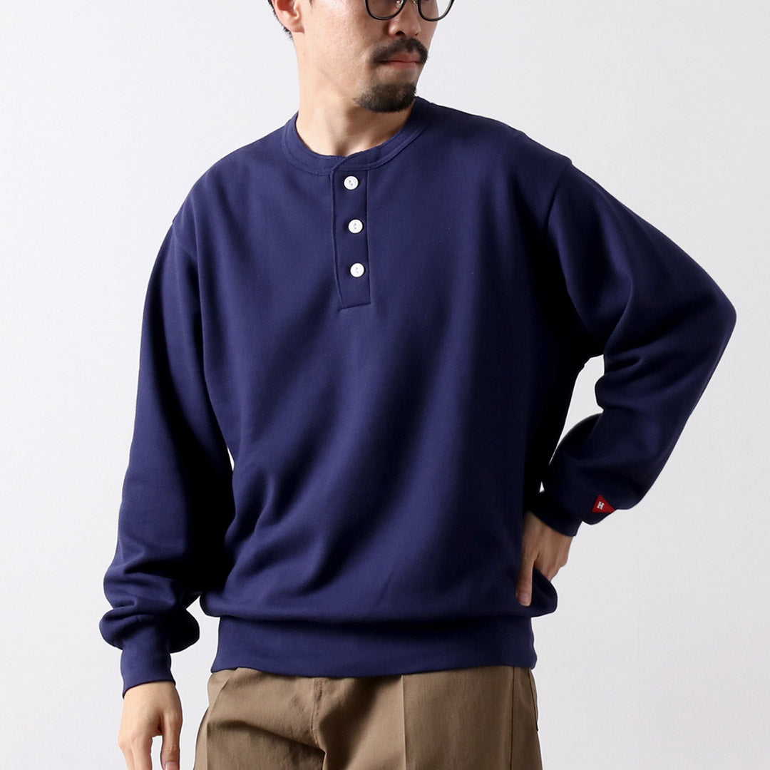 Health Knit /经典运动衫Henley Neck长袖