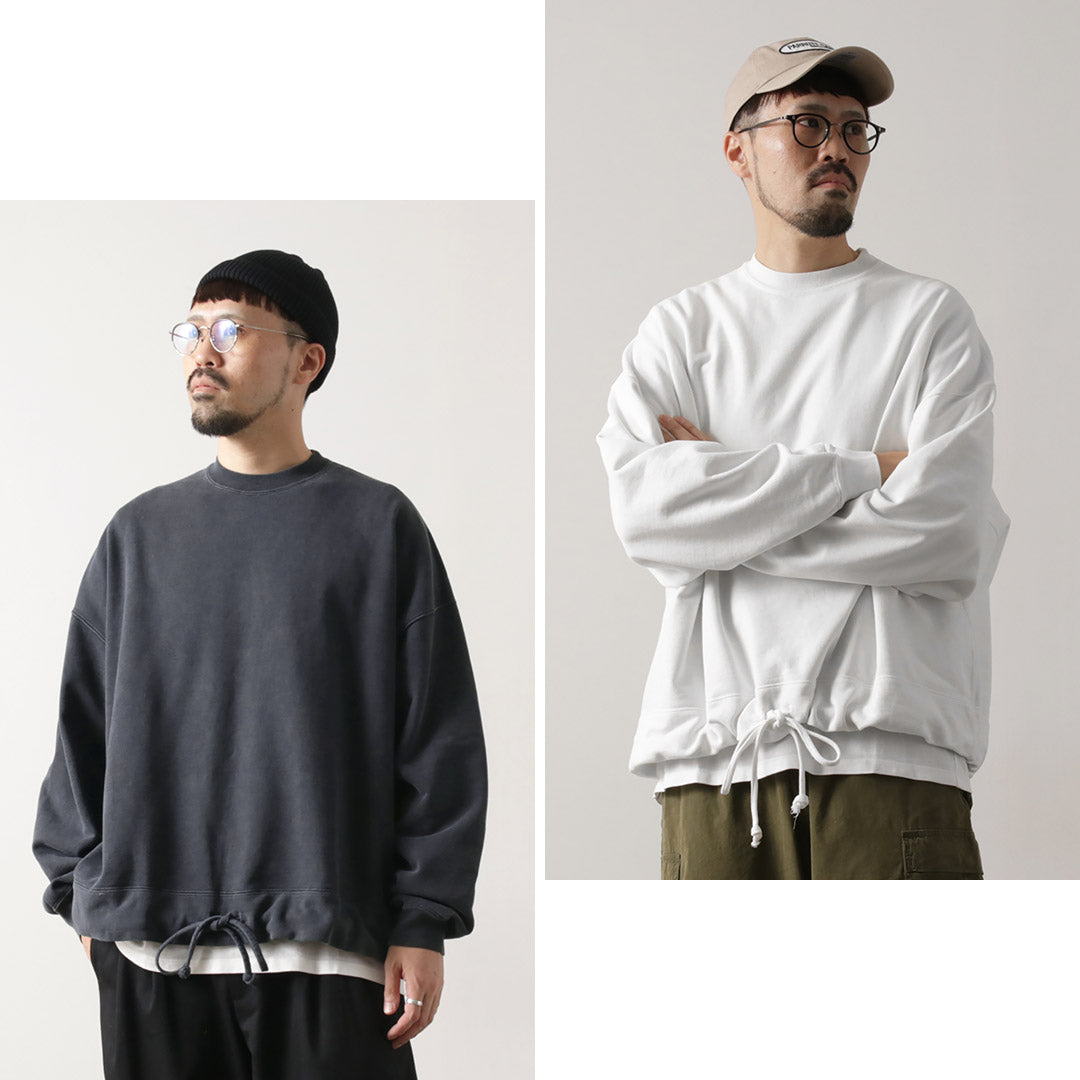 REMI RELIEF / SP處理的襯里大尺寸戶外船員運動衫