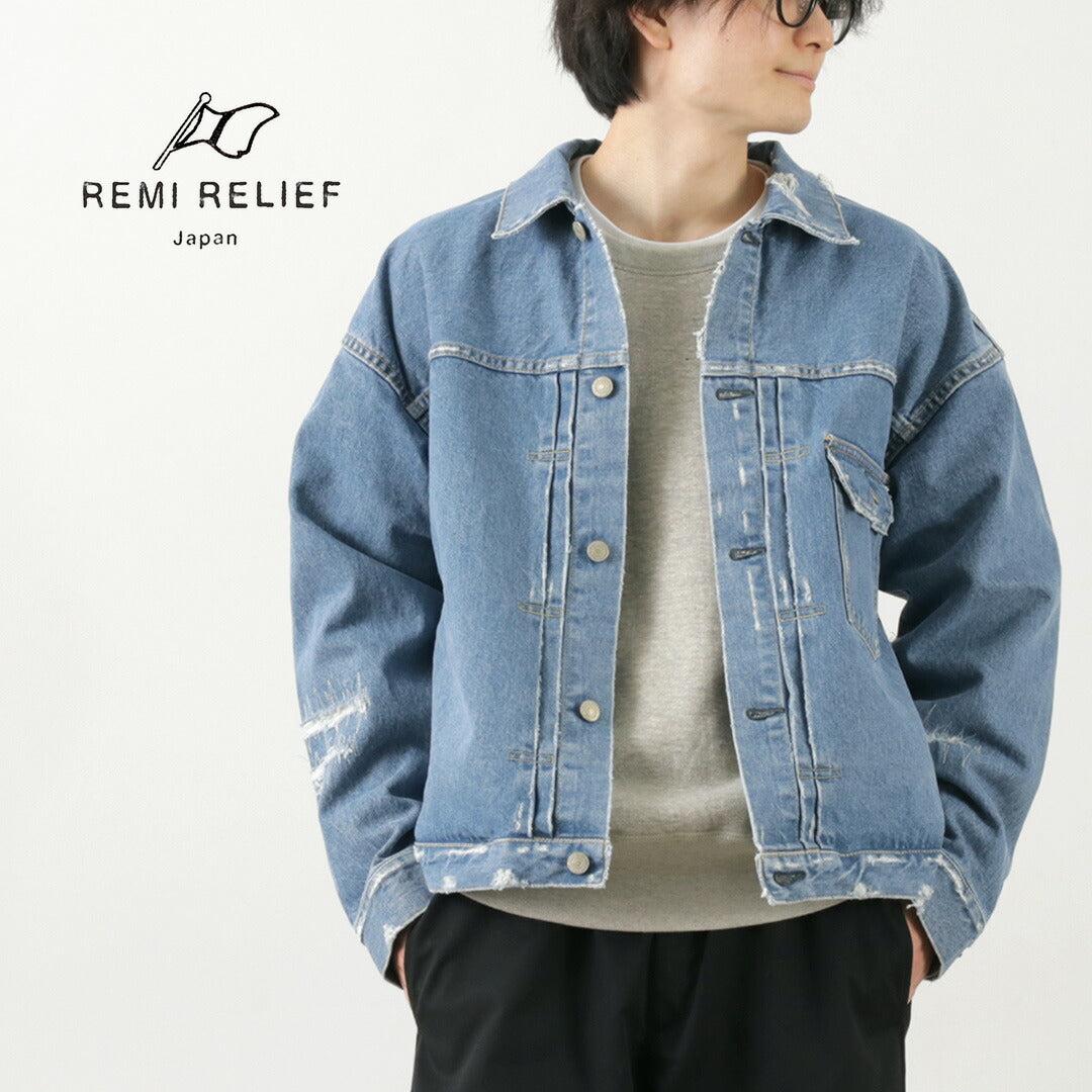 REMI浮雕 / 14盎司牛仔布1st JKT(修復)