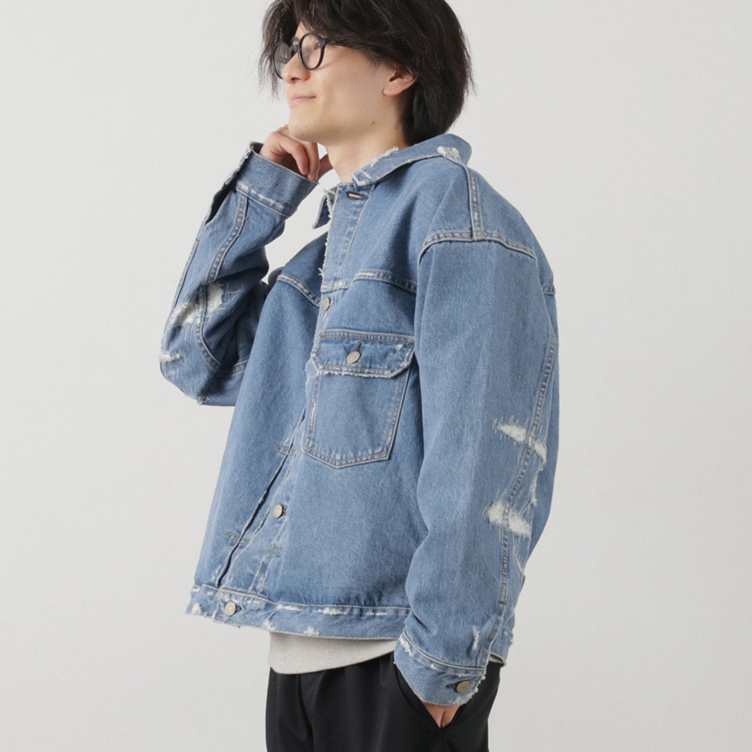 REMI浮雕 / 14盎司牛仔布1st JKT(修復)