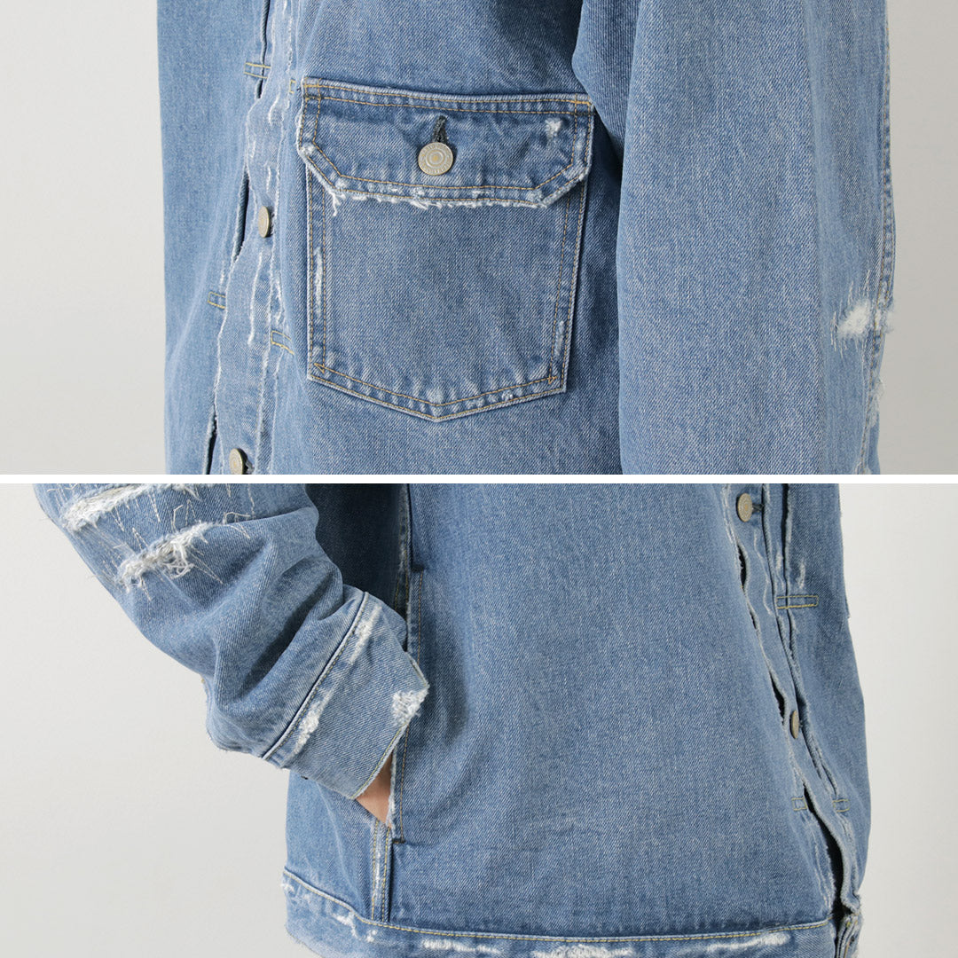 REMI浮雕 / 14盎司牛仔布1st JKT(修復)