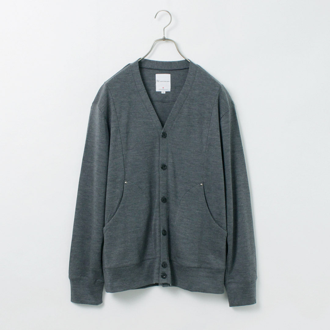 重新製作在東京日本 /禮服羊毛編織圓形開衫