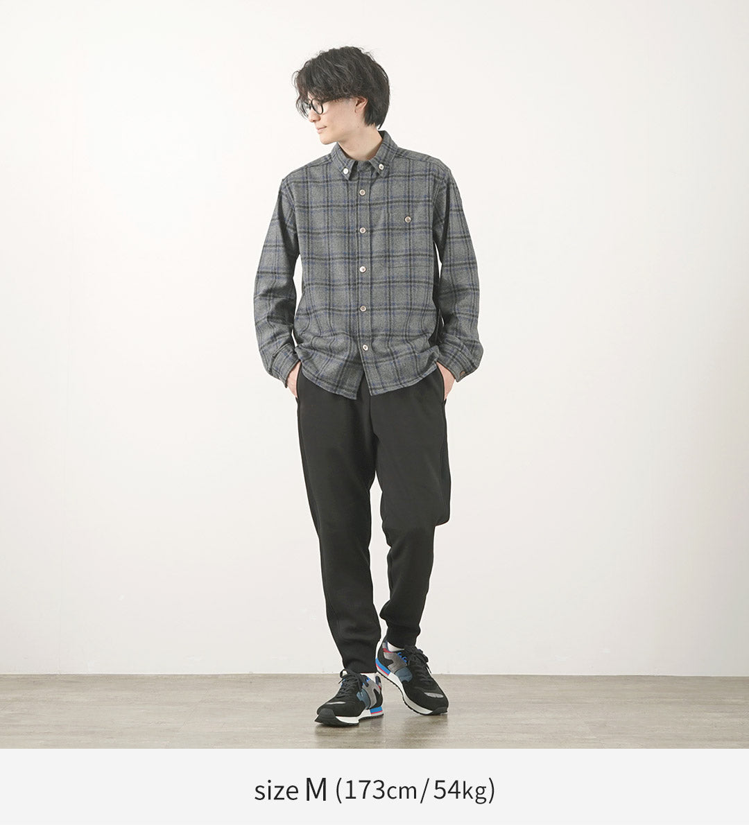 RE MADE IN TOKYO JAPAN / Craft Wool Plaid CPO Button Down Shirt