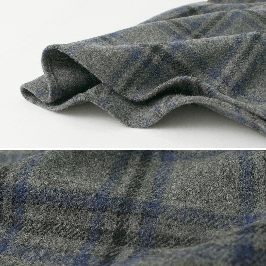 RE MADE IN TOKYO JAPAN / Craft Wool Plaid CPO Button Down Shirt