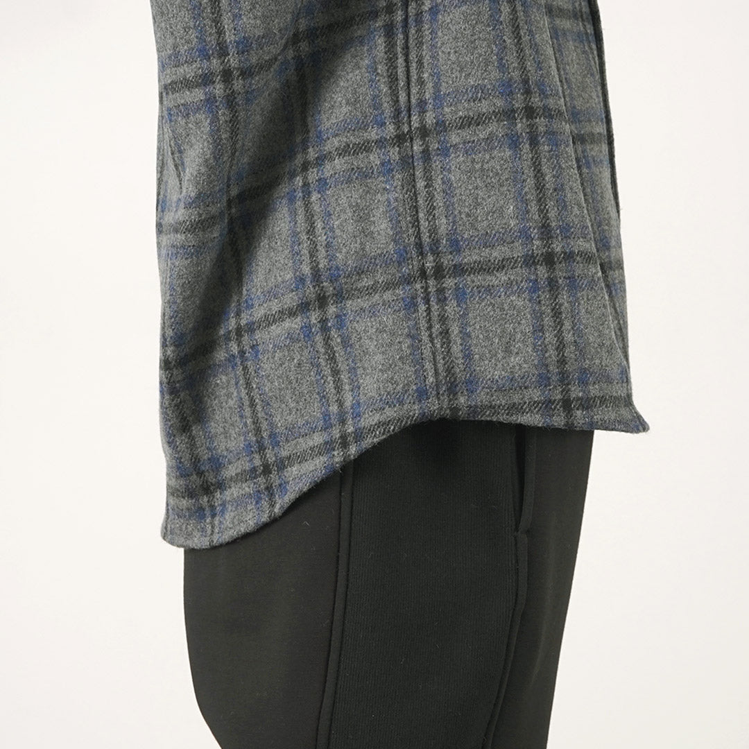 RE MADE IN TOKYO JAPAN / Craft Wool Plaid CPO Button Down Shirt