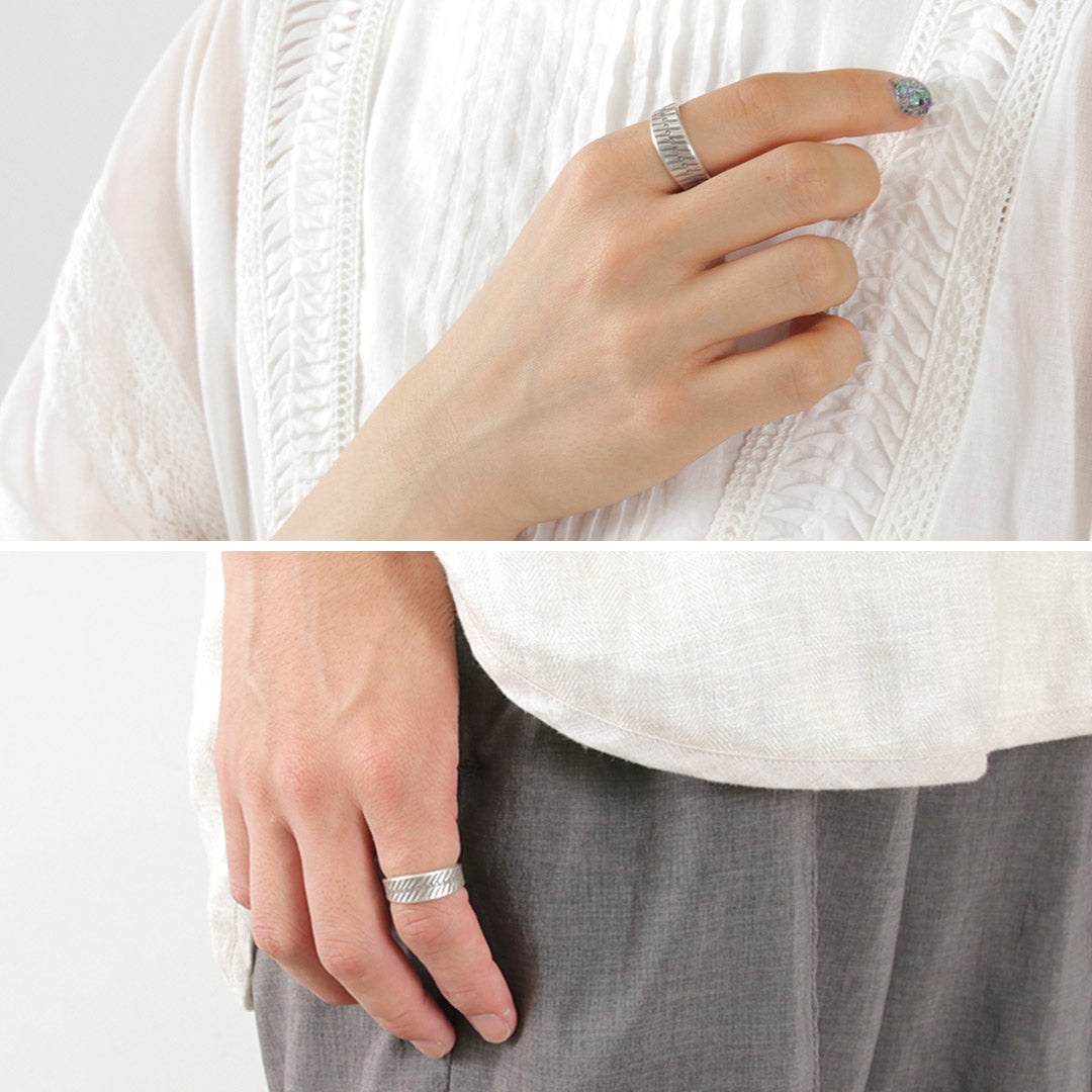 phadua / anillo de plata ancho