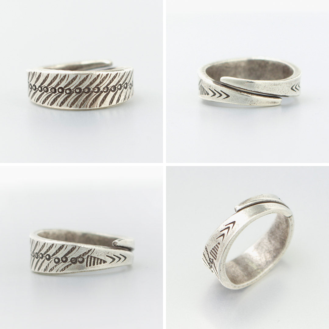 phadua / anillo de plata ancho