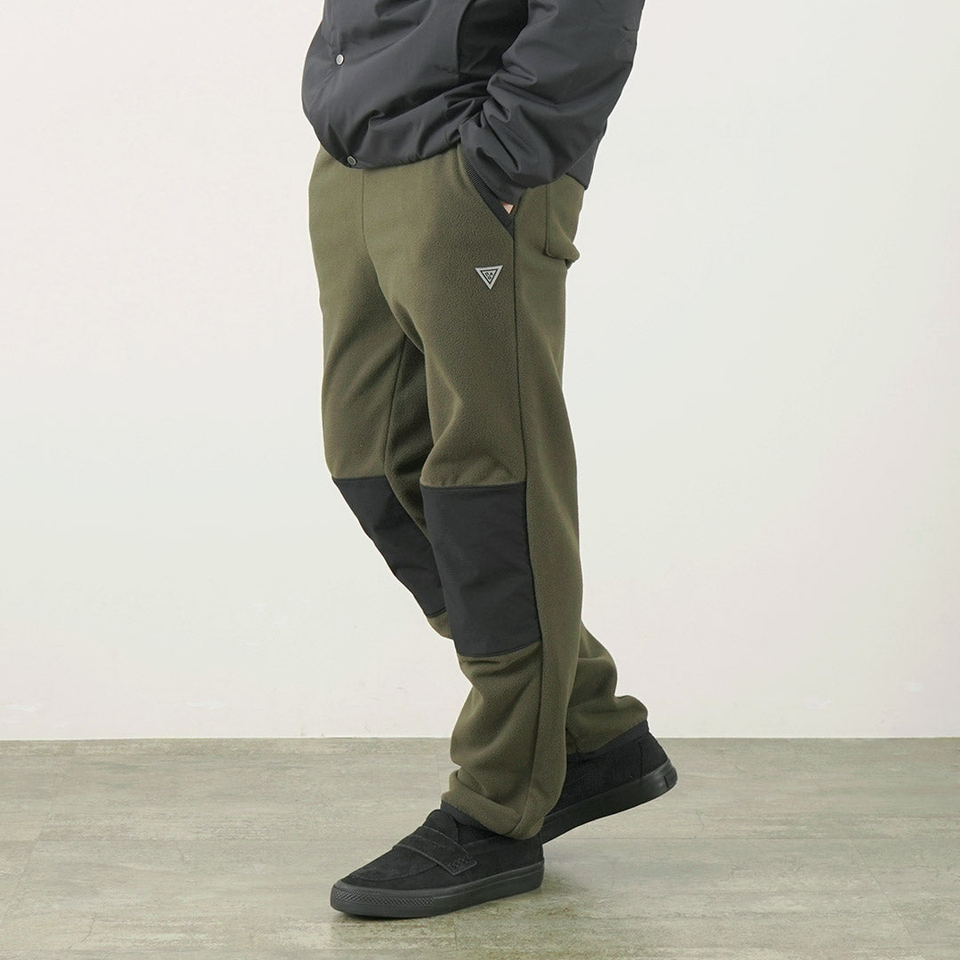 Pantalons du schéma de chiffon / polaire