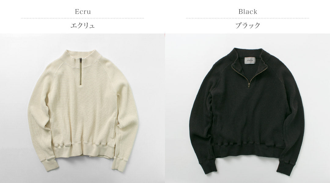 FNOR / Waffle Open-End Waffle Half-Zip Pullover