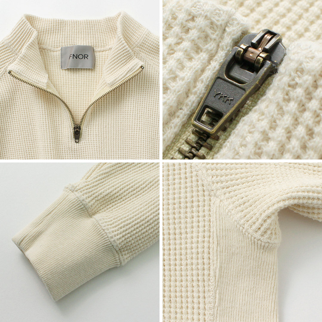 FNOR / Waffle Open-End Waffle Half-Zip Pullover
