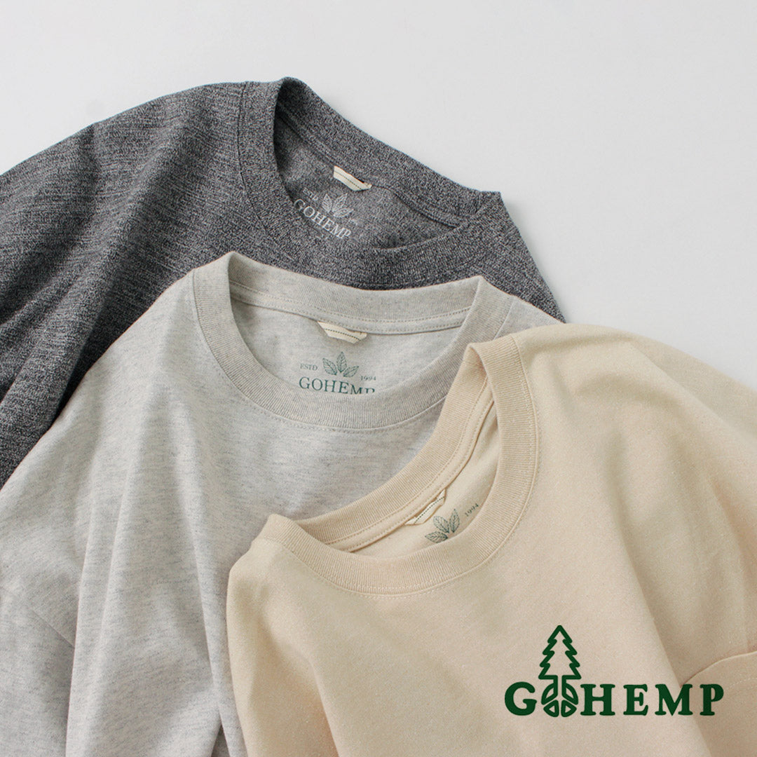 T-shirt gohemp / large fente bruyère
