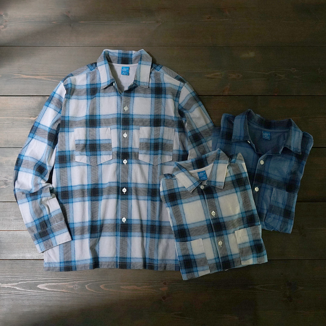 Bonne chemise ouverte à manches longues sur / ombre