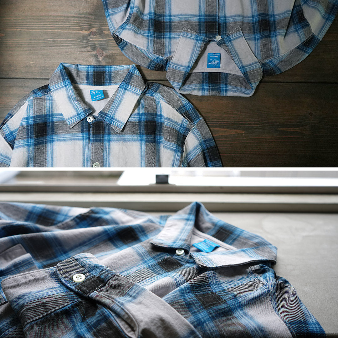 Bonne chemise ouverte à manches longues sur / ombre