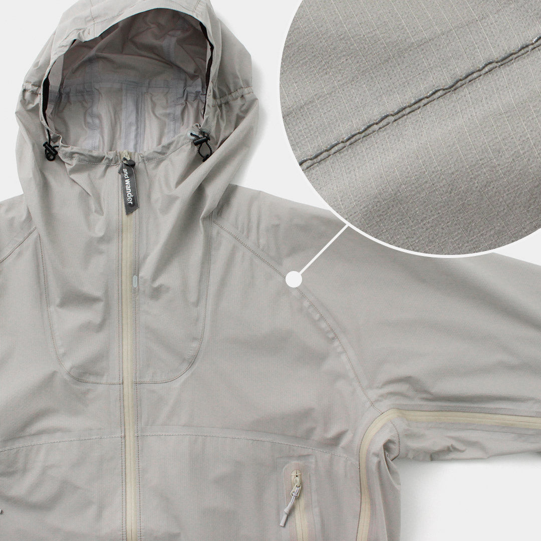 Y chaqueta de lluvia ultraligera de vagabundo / 3 capa