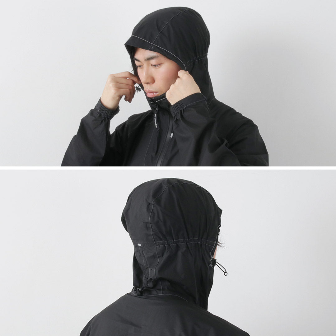 Y chaqueta de lluvia ultraligera de vagabundo / 3 capa