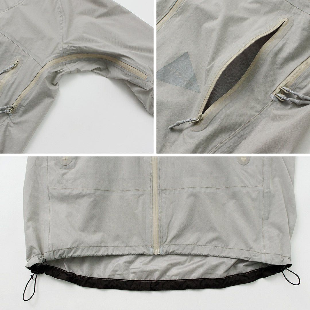Y chaqueta de lluvia ultraligera de vagabundo / 3 capa