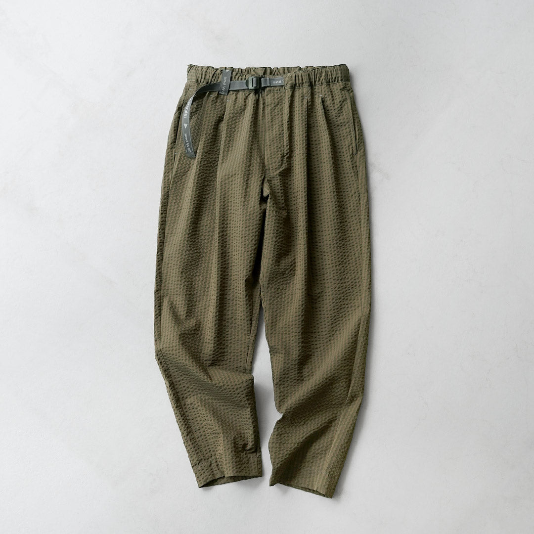 AND WANDER / Dry Soft Seersucker Pants