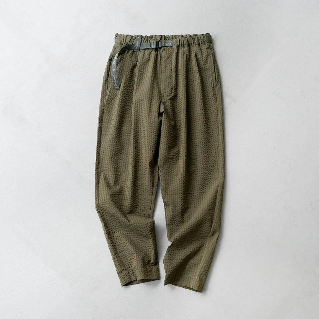 AND WANDER / Dry Soft Seersucker Pants