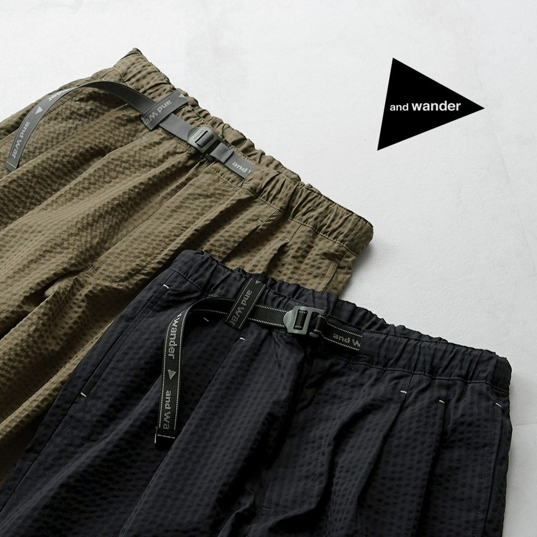 AND WANDER / Dry Soft Seersucker Pants