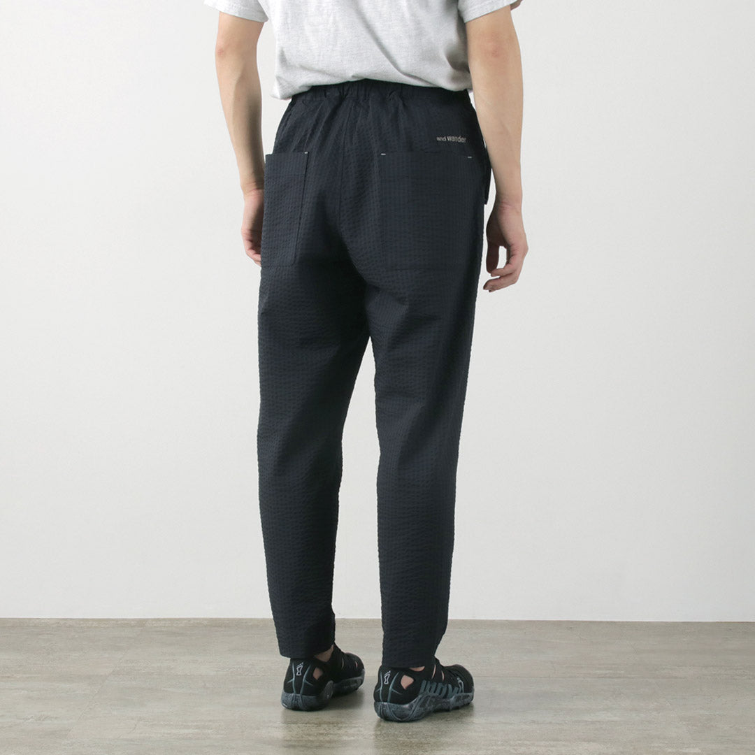 Y de vagar / secar suaves pantalones de Seersucker