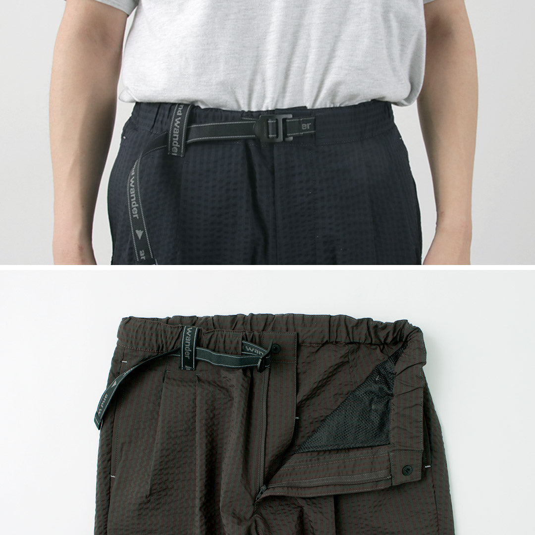 Y de vagar / secar suaves pantalones de Seersucker