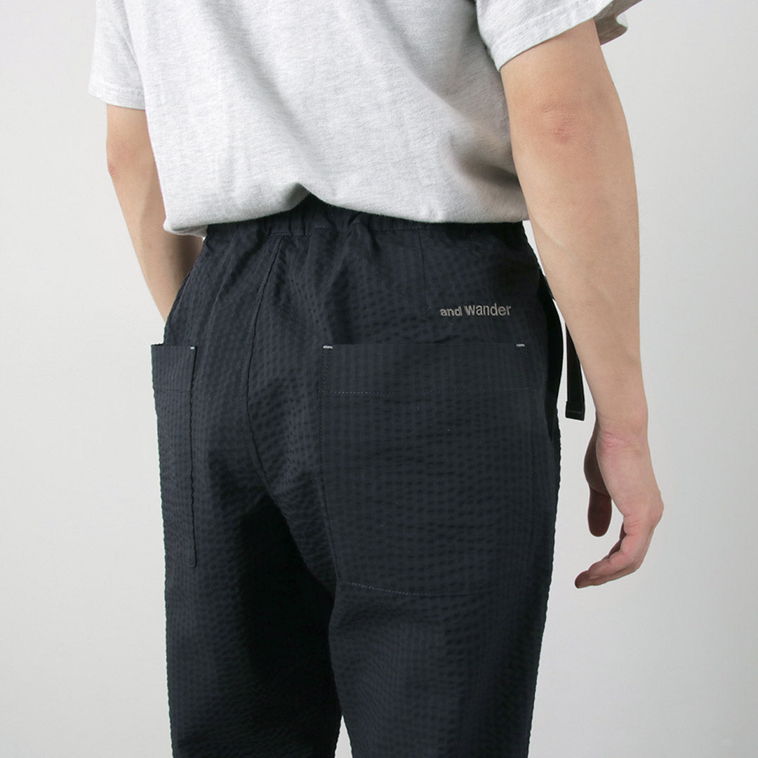 Y de vagar / secar suaves pantalones de Seersucker