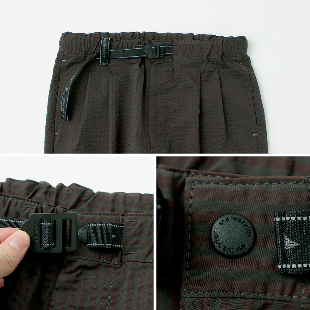 Y de vagar / secar suaves pantalones de Seersucker