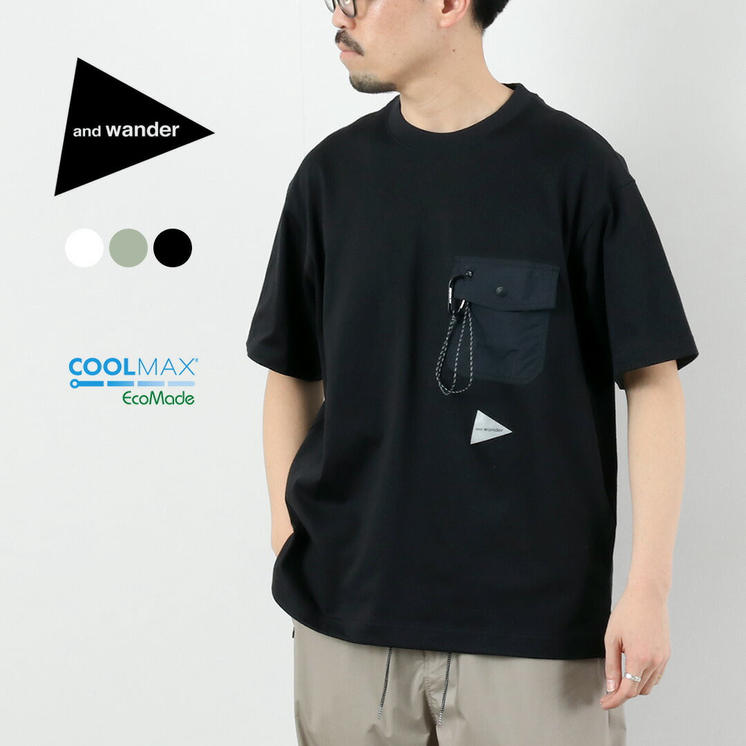 AND WANDER / Pocket T-shirt