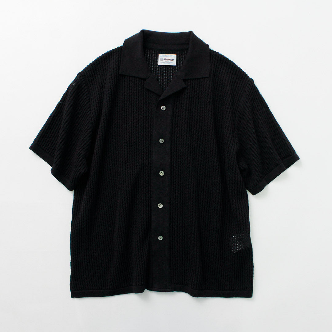 YONETOMI NEW BASIC / Cotton Breezy Knitted Shirt