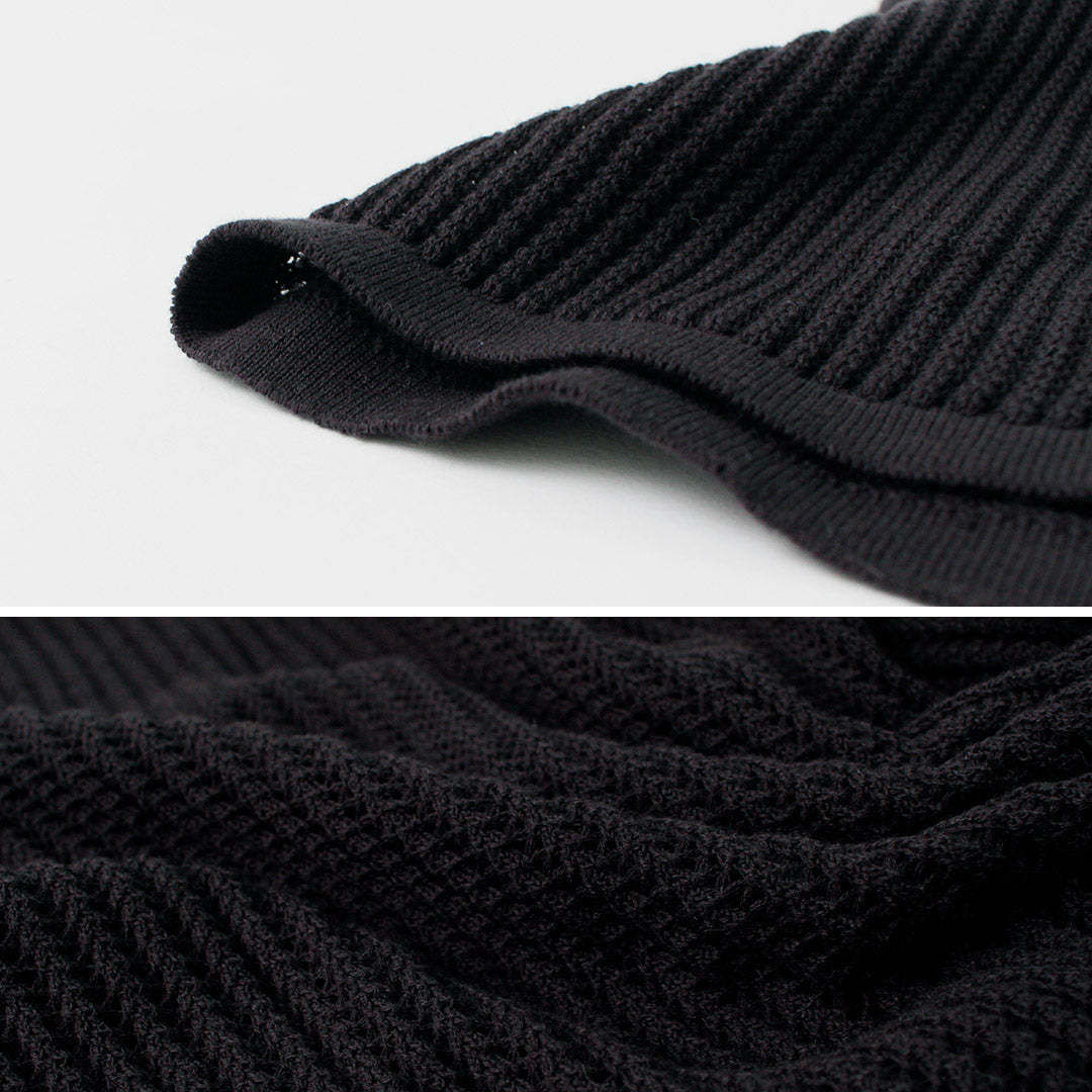YONETOMI NEW BASIC / Cotton Breezy Knitted Shirt