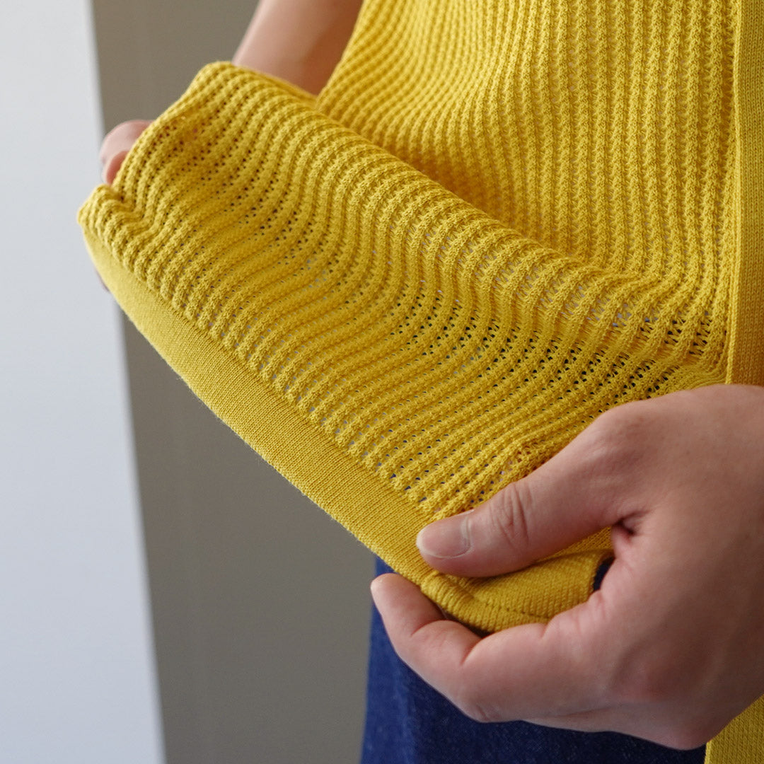 YONETOMI NEW BASIC / Cotton Breezy Knitted Shirt