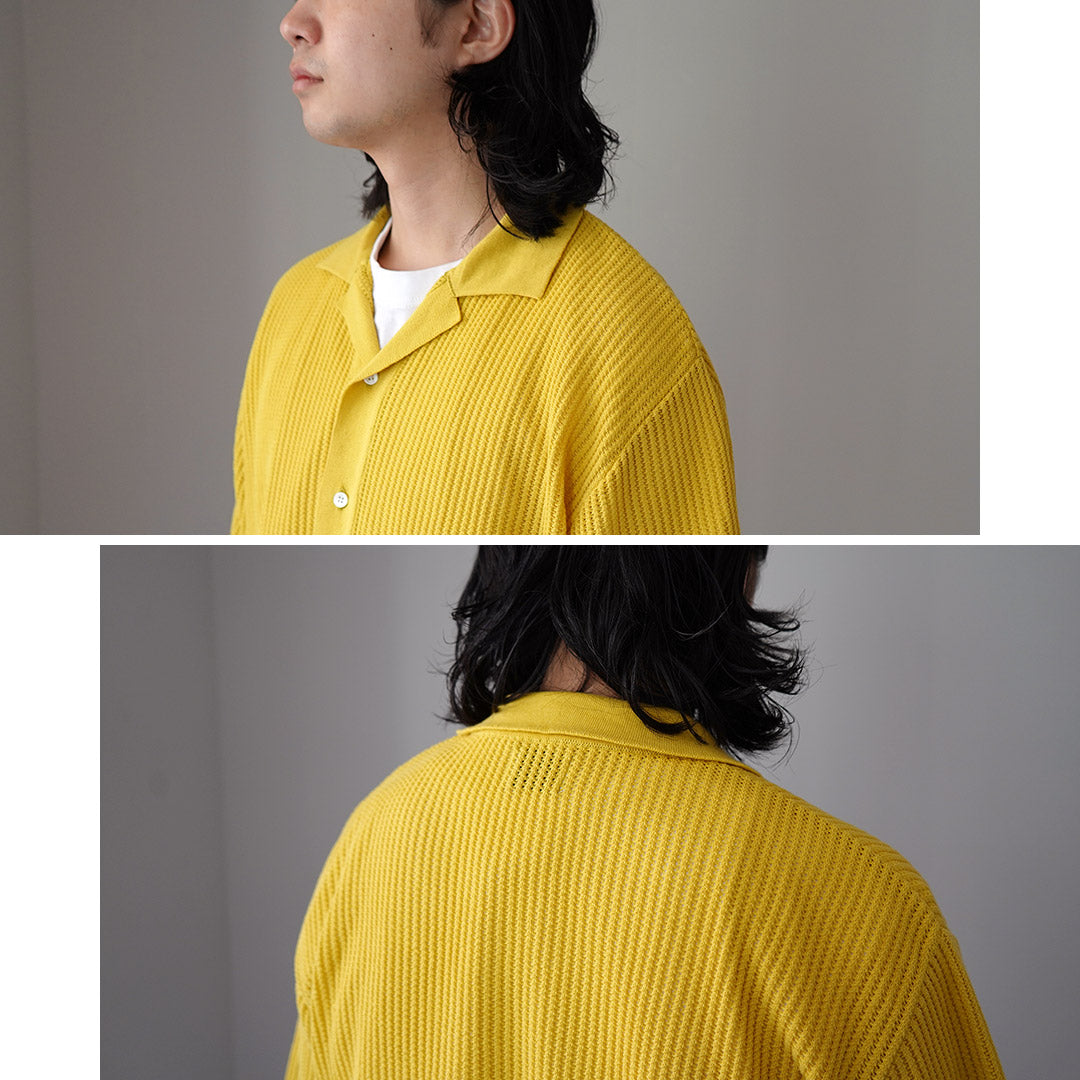 YONETOMI NEW BASIC / Cotton Breezy Knitted Shirt