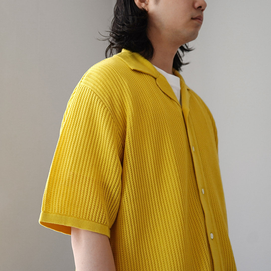 YONETOMI NEW BASIC / Cotton Breezy Knitted Shirt