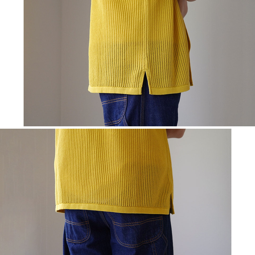 YONETOMI NEW BASIC / Cotton Breezy Knitted Shirt