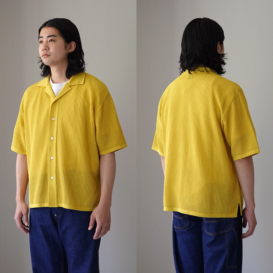 YONETOMI NEW BASIC / Cotton Breezy Knitted Shirt