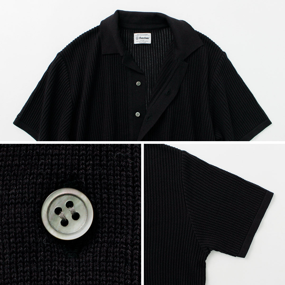 YONETOMI NEW BASIC / Cotton Breezy Knitted Shirt