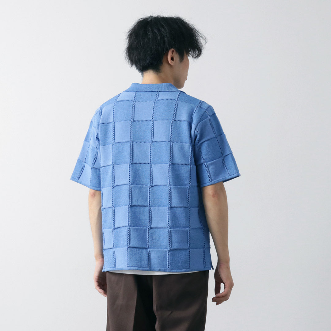 COOHEM / Links Check Knit Pullover