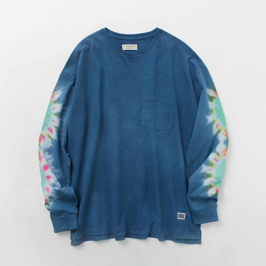 T-shirt à manches longues de quatre-vingts / tie-dye
