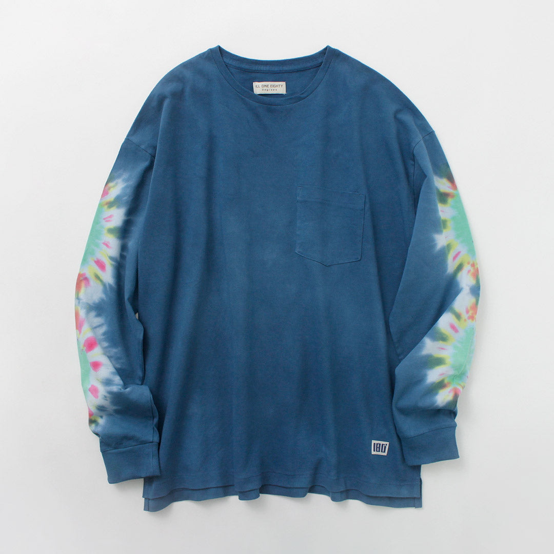 T-shirt à manches longues de quatre-vingts / tie-dye