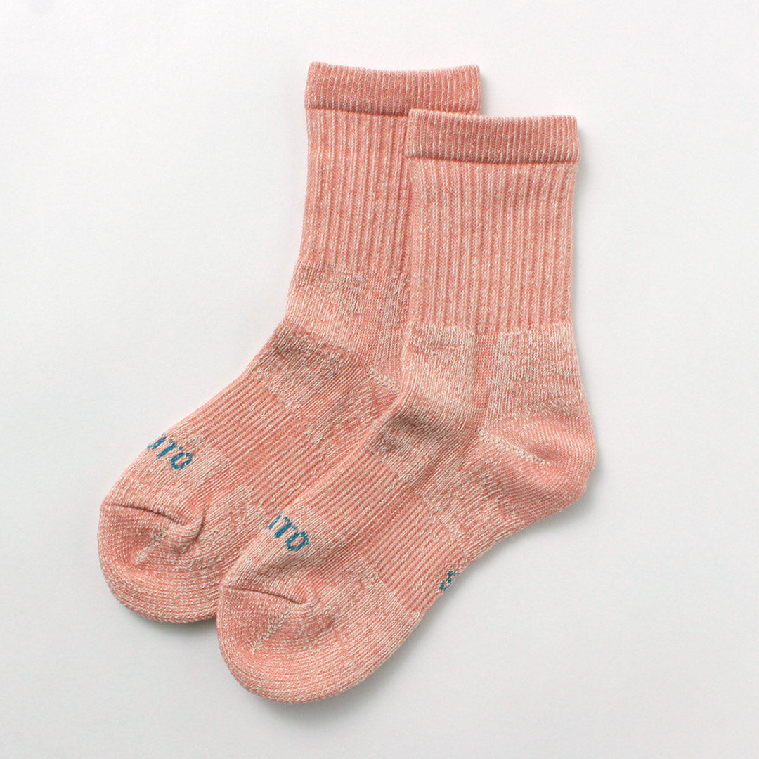 Rototo / Double Face Mini Crew Socks有机棉